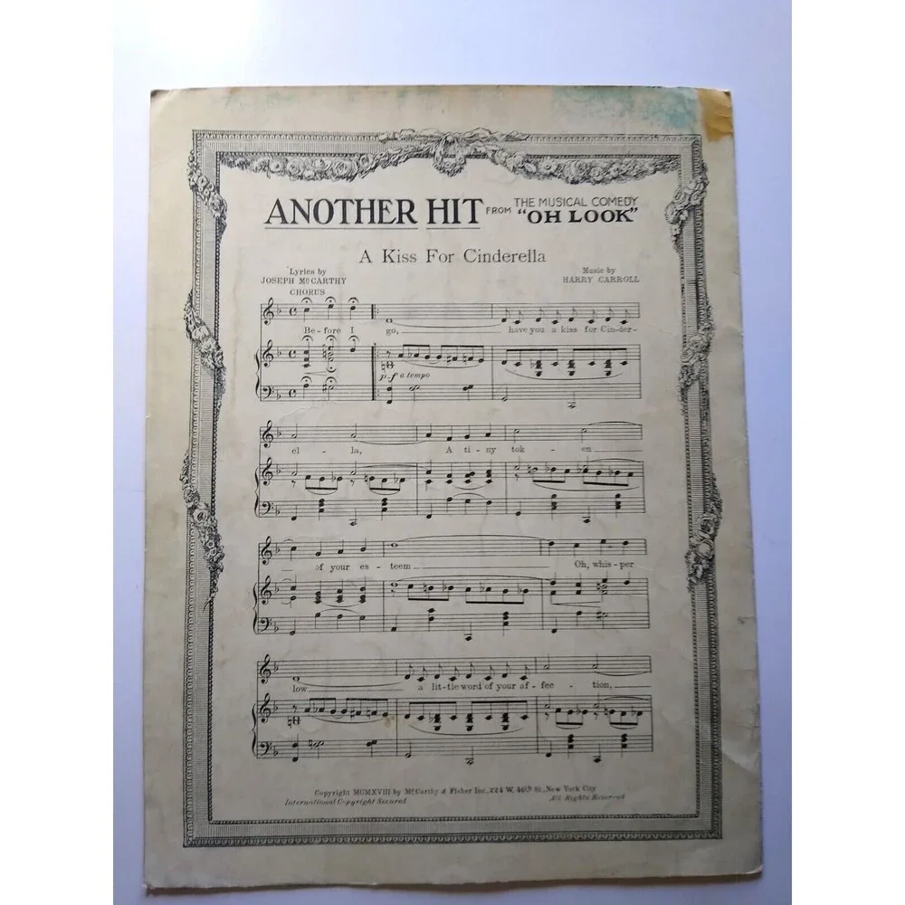 I'm Always chasing Rainbows Oh Look The Dolly Sisters Sheet Music 1918 Song